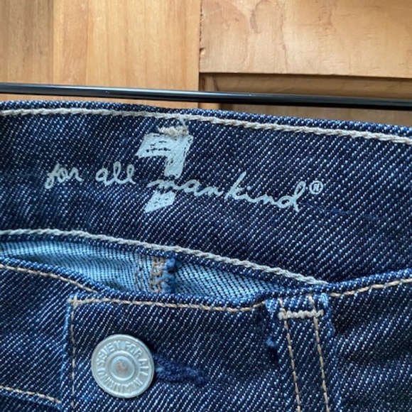 NWOT 7 For All Mankind Roxy Denim Skirt Size 25 - Picture 2 of 5